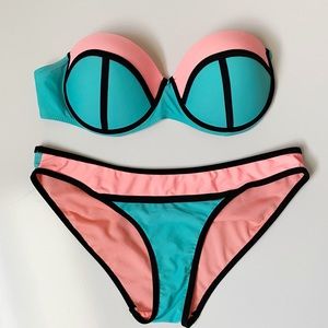 Coral Tropics Swimwear Set L